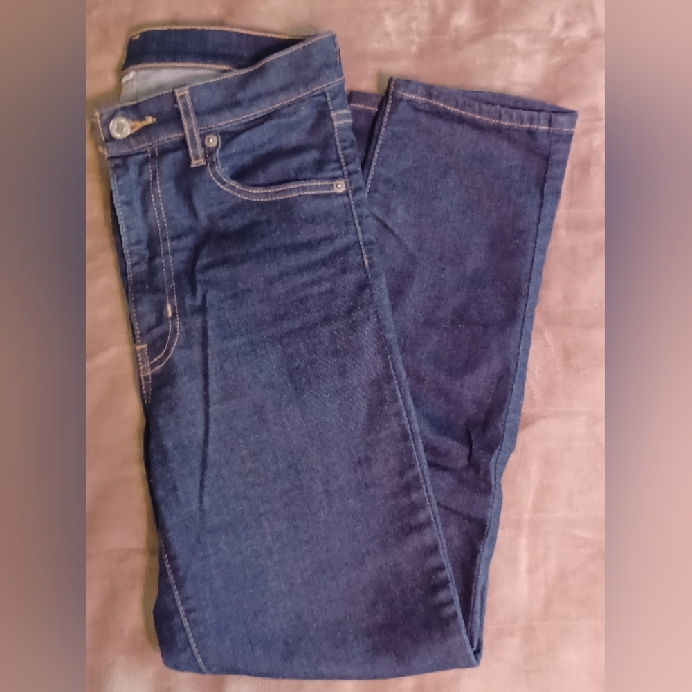 Levi Strauss High Rise Dark Blue Denim Jeans - W-28